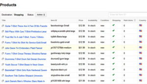 Google Merchant Center - Products View