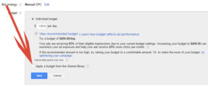 Google AdWords Shared Library Setting