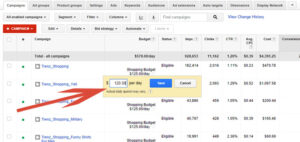 Popup Budget Help Window - Google AdWords